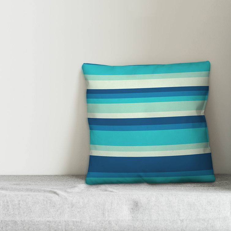 Highland Dunes Kiester Multi Stripe Indoor/Outdoor Throw Pillow
